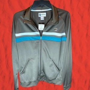 Men's FOSSIL Brand Jeans Brown Full Zip‎ Jacket